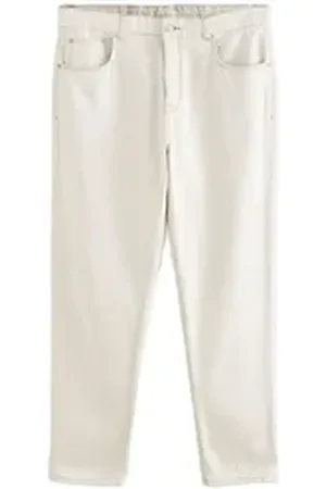 Next Tapered-fit-Jeans Signature Denim-Jeans aus Baumwolle und Leinen (1-tlg) weiß 36