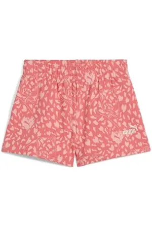 PUMA Sporthose Flaming Love Hochgeschnittene Shorts Mädchen rot 152