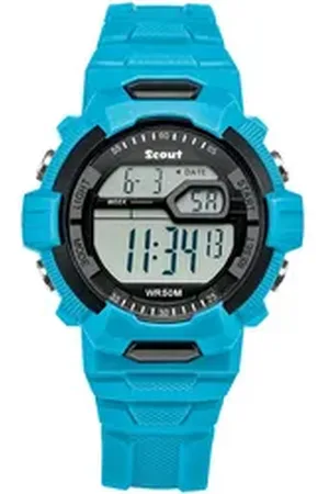 Scout Chronograph The Digi 280308005, Armbanduhr,Quarzuhr, Kinderuhr,Mädchen,Jungen,Geschenkidee,Jugendliche blau