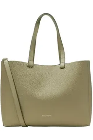 Marc O’ Polo Shopper aus genarbtem Rindleder braun