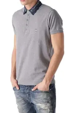 Diesel Poloshirt T-SERPICO CAMICIA grau