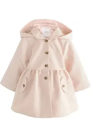 Next Trenchcoat Wasserabweisender Trenchcoat mit Stickereien (1-tlg) rosa 86-92 (1,5-2 J.)