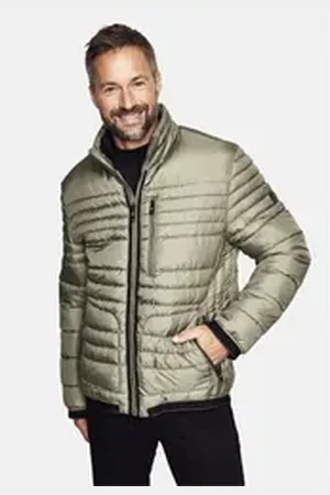 New Canadian Steppjacke mit elastischem Bund am Saum und Armabschluss grün 25