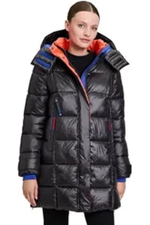 Betty Barclay Steppjacke Daunen-Steppjacke mit Kapuze schwarz 40