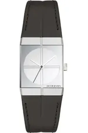 Jacob Jensen Quarzuhr Damen Armbanduhr ICON SERIES 242 silberfarbend B. 22 mm silberfarben