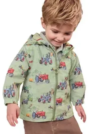 Next Outdoorjacke Jacke mit Traktormotiv (1-St) grün 74-80 (9-12 Mon.)