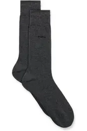 HUGO BOSS Businesssocken 2P RS Uni CC (Packung, 2-Paar, 2er) mit Markenlogo grau 43-46