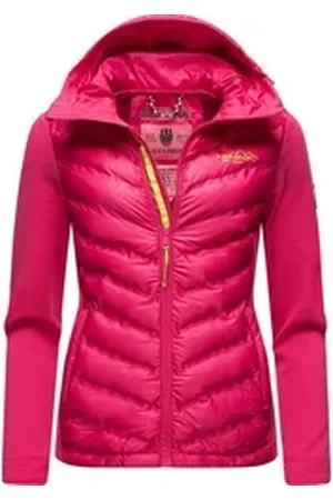 Navahoo Outdoorjacke Nimm Mich Mit stylische Übergangsjacke mit Kapuze rosa L (40)