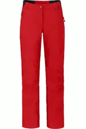 Bergson Regenhose LYNDE COMFORT Thermo Damen Regenhose, leicht wattiert, 12000 mm Wassersäule, Kurzgrößen, s rot kurz | 23