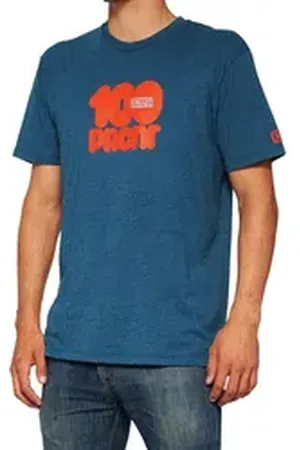 100% T-Shirt T-Shirts Donut T-Shirt - Deep Sea Heather L- (1-tlg) blau L