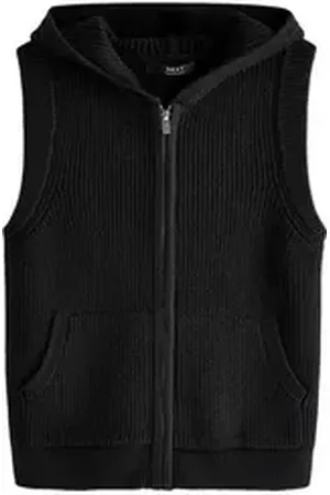 Next Kapuzenpullover Ärmellose Kapuzenjacke (1-tlg) schwarz 128 (8 J.)