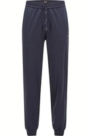 HUGO BOSS Jogginghose MIX&MATCH PANTS (1-tlg) lange Hose mit Bündchen aus Stretch-Baumwolle blau M