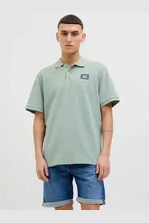 JACK & JONES Poloshirt JJHUDSON POLO SS grün XL