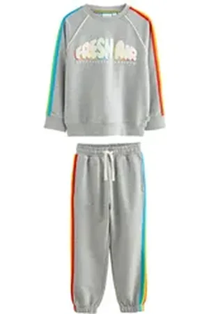 Little Bird Sweatanzug Sweatshirt und Jogger (2-tlg) grau 5-6 Jahre