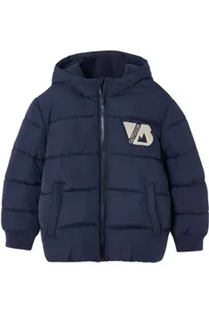 Vertbaudet Steppjacke Jungen Steppjacke im College-Stil blau 98/104
