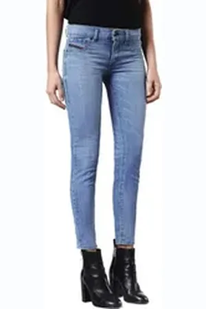 Diesel Jeansjeggings Livier-Ankle 084DA Damen Jeans Hose Slim Jeggings blau W31