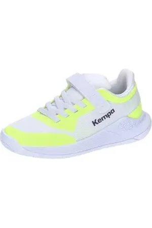 Kempa Kinder Handballschuhe Kourtfly Kids Hallenschuh gelb|weiß 31 EU