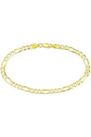 Bruno Banani Armband Schmuck Geschenk Silber 925 Armschmuck Armkette Figarokette gelb|goldfarben 21
