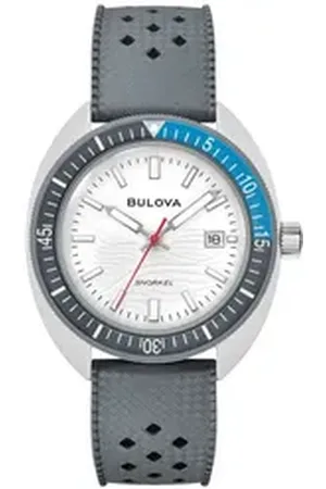 BULOVA Quarzuhr Quarz Snorkel Grau weiß