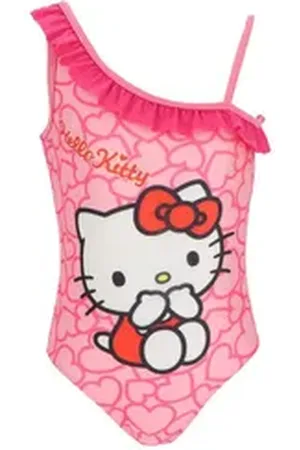 Hello Kitty Badeanzug Kinder – Komfortabler Einteiler für Pool & Strand rosa 5/6 Jahre