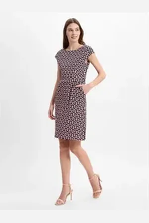 Ambiance Jerseykleid rosa|schwarz 42