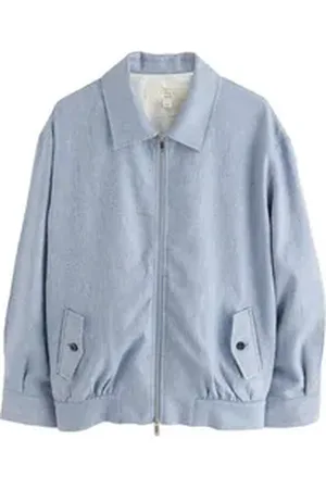 Next Bomberjacke Bomberjacke mit Reißverschluss, Kurzgröße (1-St) blau 23 (GB: 18 Petite)