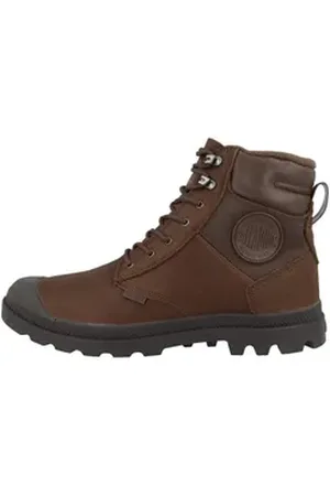 Palladium Pampa Shield Waterproof+ Leather Unisex Erwachsene Stiefelette braun 37 EU
