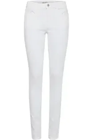 B YOUNG Relax-fit-Jeans BYLola Damenhose in klassischer Jeans-Optik weiß W26/32
