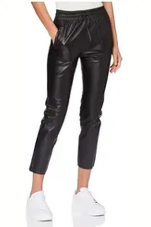 Oakwood Lederhose Lederhose für Damen in schwarz schwarz regular fit (1-tlg) schwarz