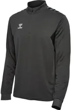 Hummel Fleecepullover Herren Trainingstop hmlAuthenticHalf Zip Poly Sweat 219973 grau L