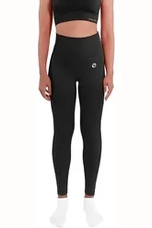 STARK SOUL ® Highwaist Leggings Sport Leggings "reflect" mit hohem breitem Bund schwarz M