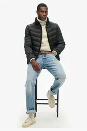 Superdry Steppjacke STORM KNIT HYBRID PADDED JKT schwarz L