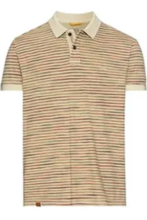 Camel Active Poloshirt Jersey Poloshirt mit Multicolour-Streifen beige L