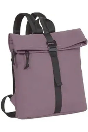 NEW REBELS Freizeitrucksack Damen klein Rucksack Handtasche Tasche, Reise Freizeit Bag wasserabweisend aus Plane + bagboom Etui lila|schwarz