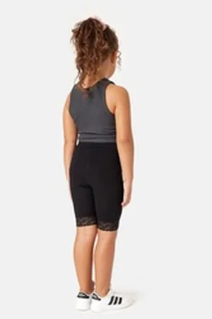 Merry Style Leggings Mädchen Kurze Hose MS10-434 (1-tlg) aus Viskose schwarz 110