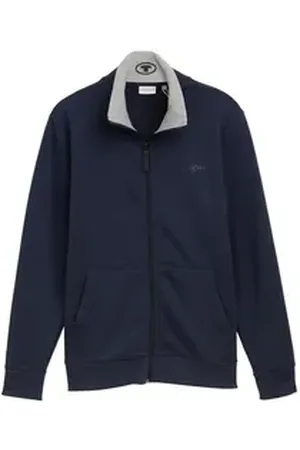 TOM TAILOR Sweatjacke Jacke Sweatjacke (1-tlg) blau 3XL