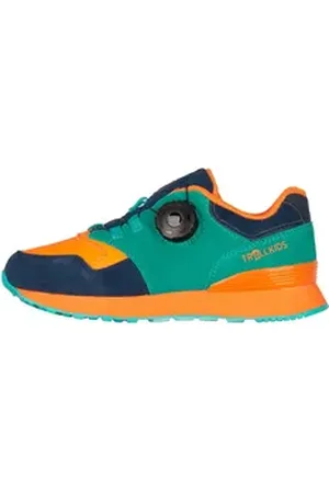 TROLLKIDS Kristiansand Sneaker FitGo-Verschluss blau|gelb|grün 33 EU