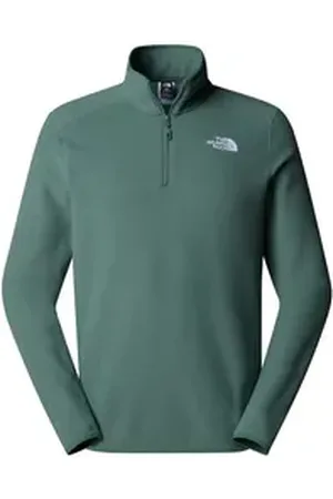 The North Face Fleecepullover M 100 GLACIER 1/4 ZIP - EU (1-tlg) mit dezenten Logostickereien grün XL