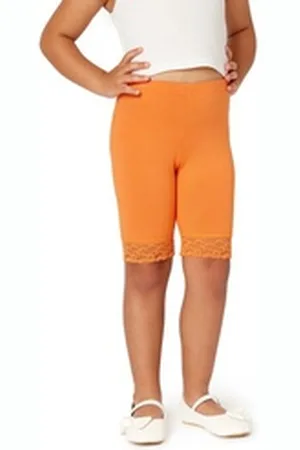 Merry Style Leggings Mädchen Kurze Hose MS10-434 (1-tlg) aus Viskose orange 146