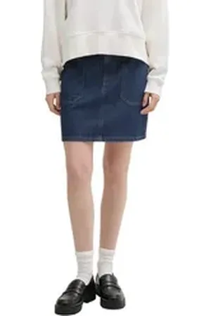 TOM TAILOR Denim A-Linien-Rock (1-tlg) Weiteres Detail blau M