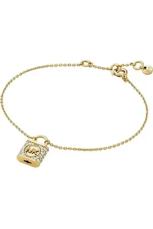 Michael Kors Armband Damen-Armband 925er Silber Zirkonia, Kors MK goldfarben