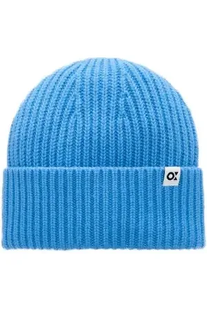 Opus Strickmütze Wollmütze ADESI mit Kaschmir blau