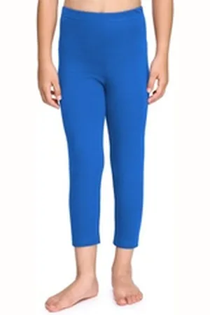 Merry Style Leggings Mädchen Caprihose 3/4 Hosen aus Baumwolle MS10-226 (1-tlg) bequem, elastischer Bund blau 128