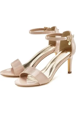 Lascana Sommerschuh High-Heel-Sandalette im zeitlosen Design, Riemchensandalette VEGAN beige 39 EU