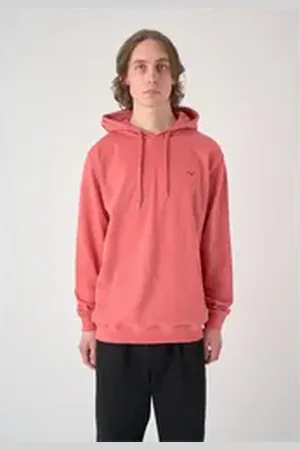 Cleptomanicx Kapuzensweatshirt Ligull mit lockerem Schnitt rot XS