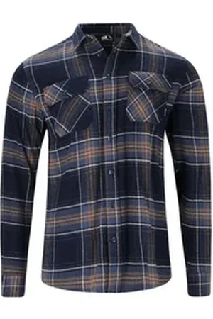 Whistler Fleeceshirt Jamba aus atmungsaktivem Flannel blau|bunt S