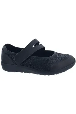 Waldläufer Waldläufer Waldläufer M-Ira Klett-Ballerina, Glattleder / Stretch, schwarz, Ortho Klettschuh schwarz 38 EU