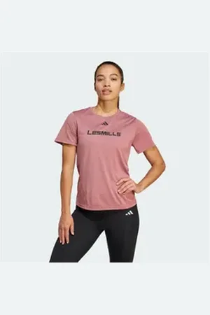 adidas Performance Funktionsshirt LES MILLS GRAPHIC TEE rosa 2XL