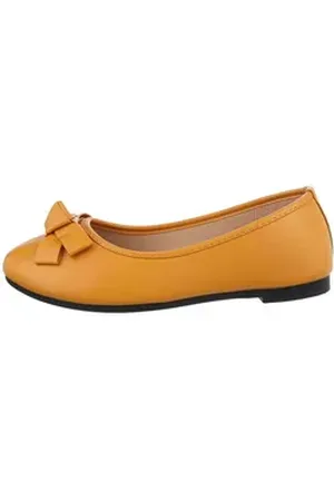 Ital-Design Damen Freizeit Ballerina (85894148) Blockabsatz Klassische Ballerinas in Orange orange 40 EU