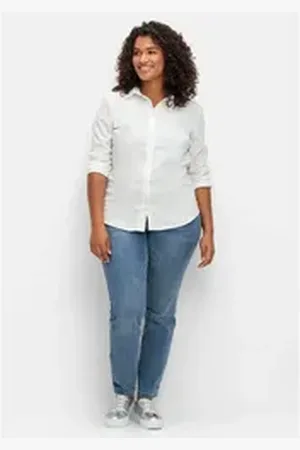 Sheego Stretch-Jeans Große Größen Skinny mit Bodyforming-Effekt blau 112